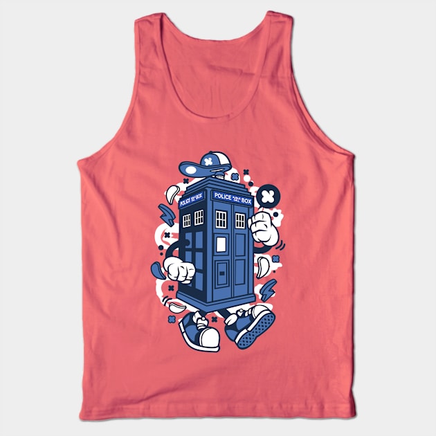 Police callbox Tank Top by Superfunky